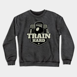 Training gym harder sports weigh lift Crewneck Sweatshirt